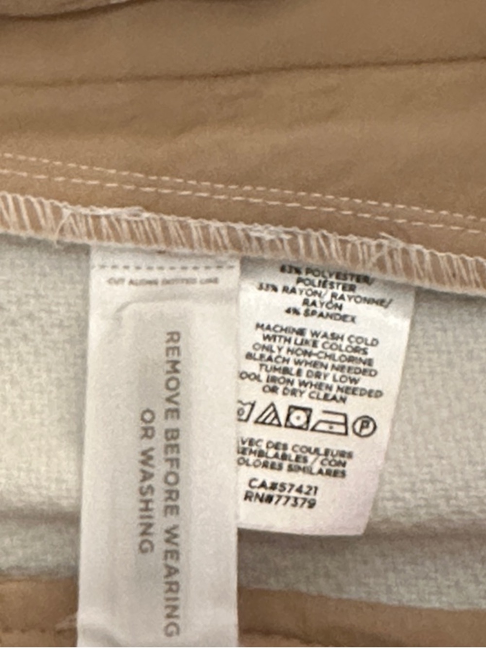 Ann Taylor Cropped Ankle Pants in Cream NWOT - Picture 2 of 8